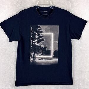 The 1975 Tshirt Mens M Black White Falling For You Band Tee Indie Rock Y2K